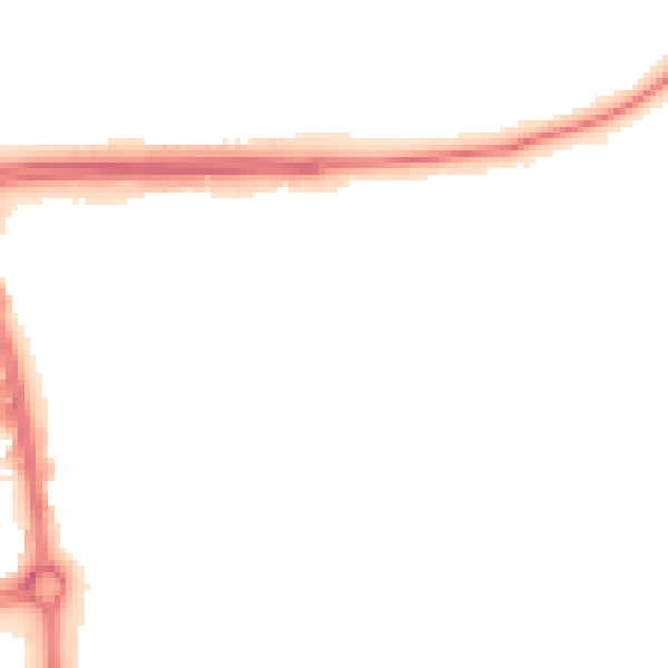 Night-time road noise heatmap for SG1 1NL