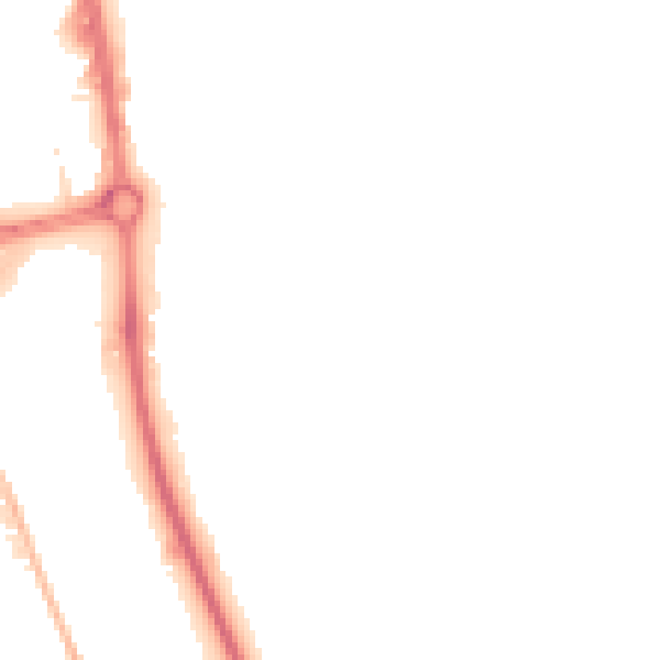 Night-time road noise heatmap for SG1 1SX