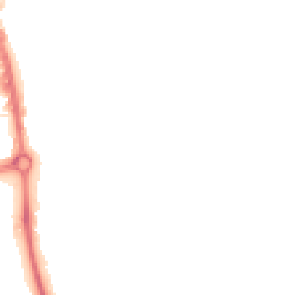 Night-time road noise heatmap for SG1 1UH