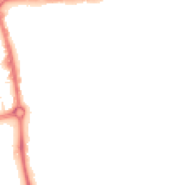 Night-time road noise heatmap for SG1 1UJ