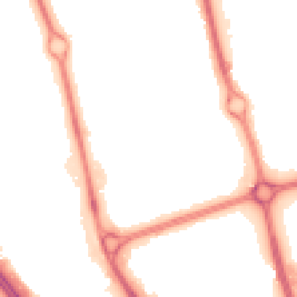 Night-time road noise heatmap for SG1 2FY