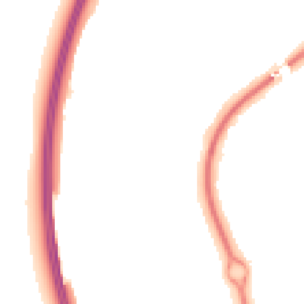 Night-time road noise heatmap for SG1 2JN