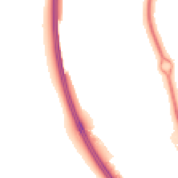 Night-time road noise heatmap for SG1 2JX