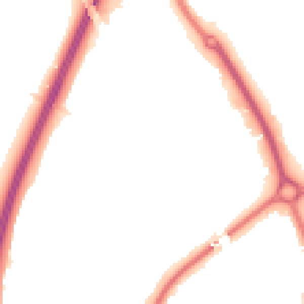 Night-time road noise heatmap for SG1 2LA