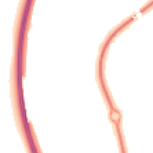 Night-time road noise heatmap for SG1 2NQ