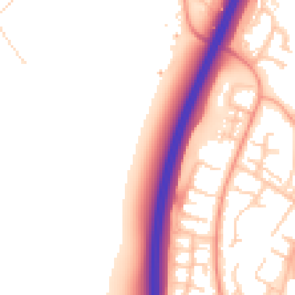 Daytime road noise heatmap for SG1 2ZA