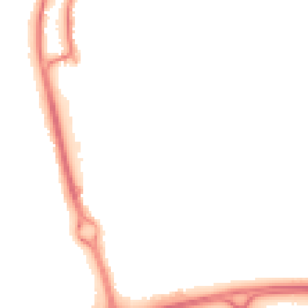 Night-time road noise heatmap for SG1 3DX