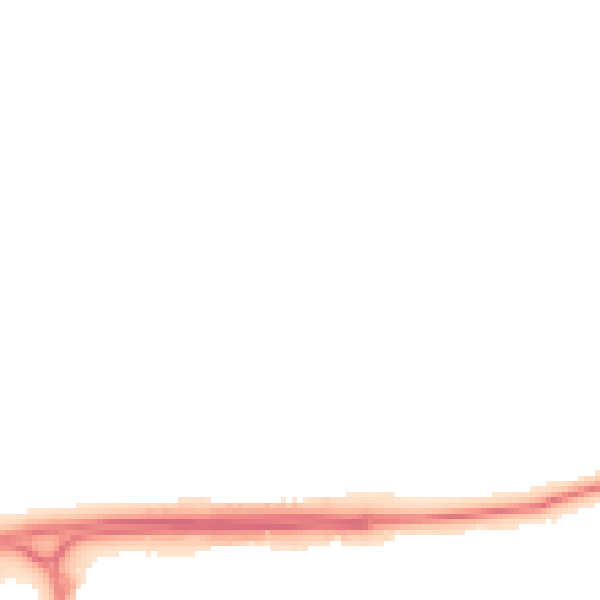 Night-time road noise heatmap for SG1 3NA