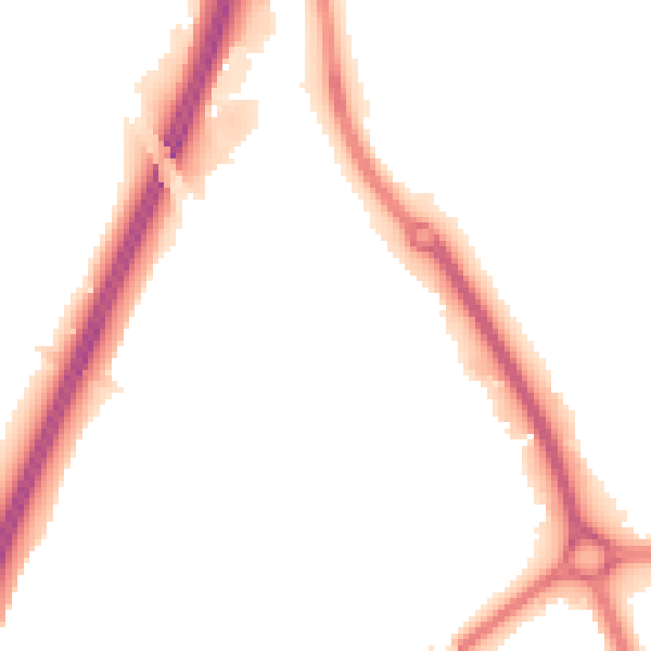 Night-time road noise heatmap for SG1 4RJ