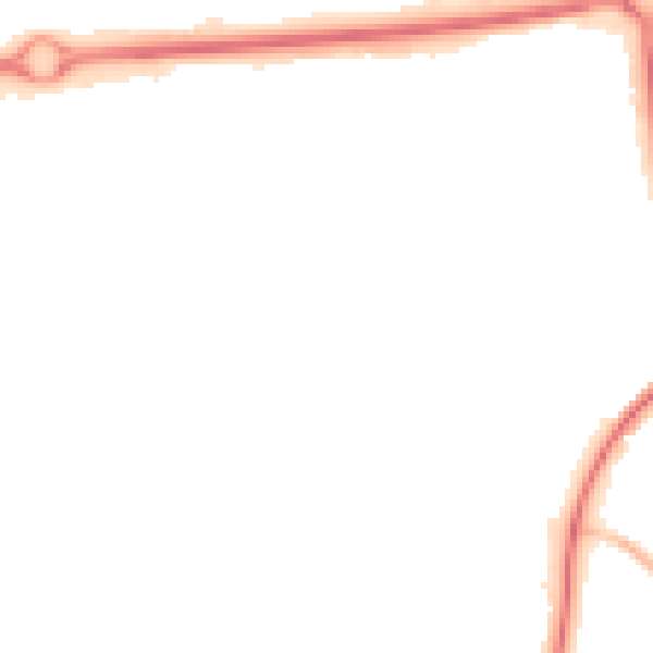 Night-time road noise heatmap for SG1 5AZ