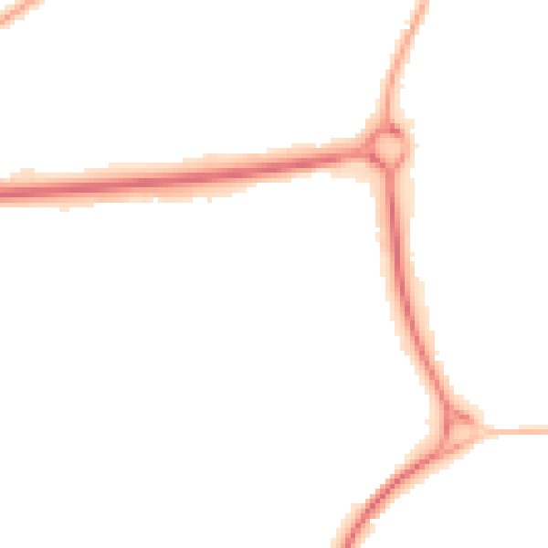 Night-time road noise heatmap for SG1 5LG