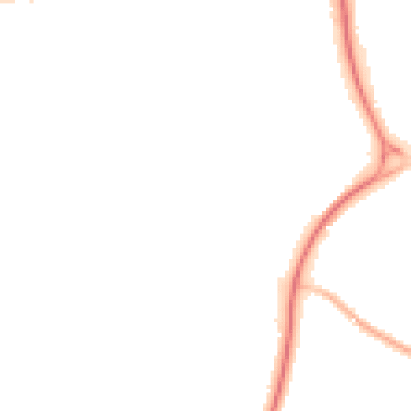 Night-time road noise heatmap for SG1 5QY