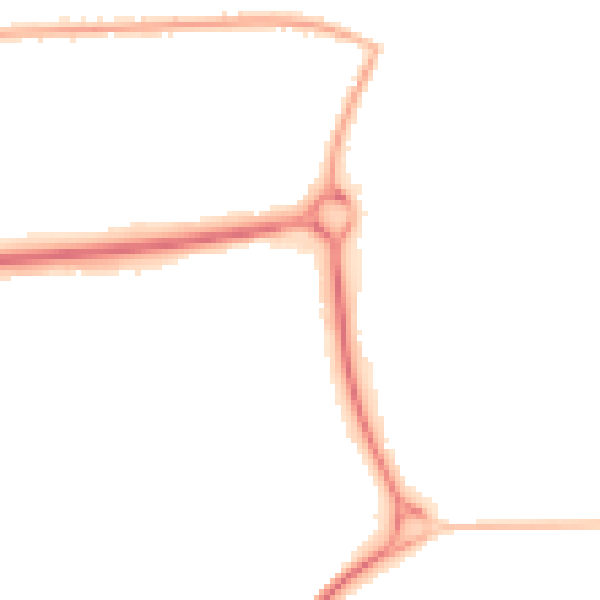 Night-time road noise heatmap for SG1 5RE