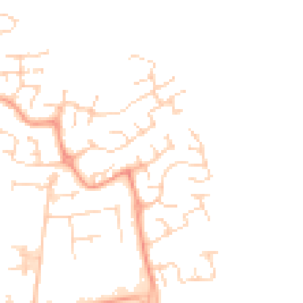 Daytime road noise heatmap for SG1 6AT