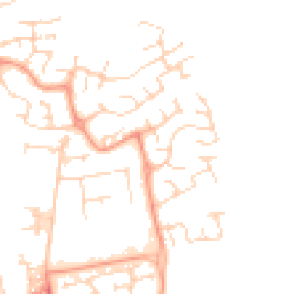 Daytime road noise heatmap for SG1 6AW