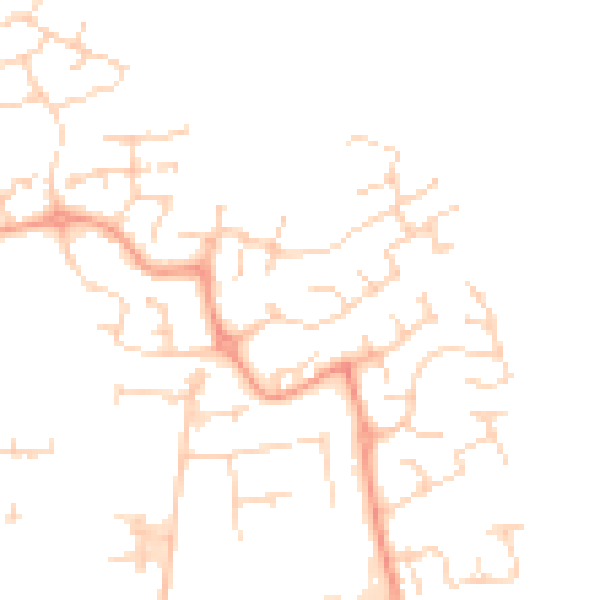 Daytime road noise heatmap for SG1 6BG