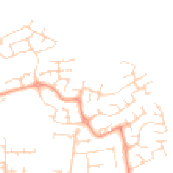 Daytime road noise heatmap for SG1 6BH