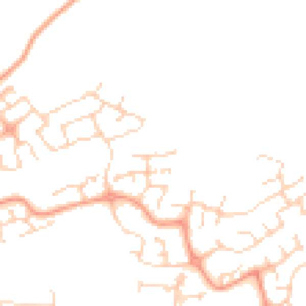 Daytime road noise heatmap for SG1 6DR