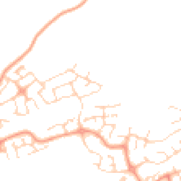 Daytime road noise heatmap for SG1 6GA