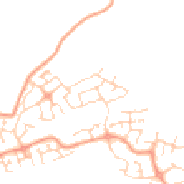 Daytime road noise heatmap for SG1 6GG