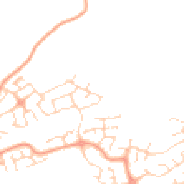 Daytime road noise heatmap for SG1 6GH