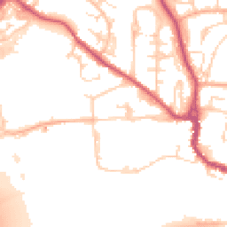 Daytime road noise heatmap for SG12 0AN