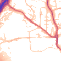Daytime road noise heatmap for SG12 0AR
