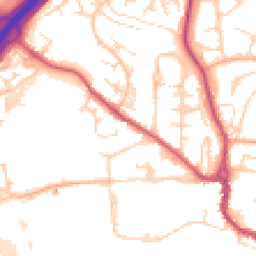 Daytime road noise heatmap for SG12 0AT