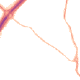 Night-time road noise heatmap for SG12 0AU