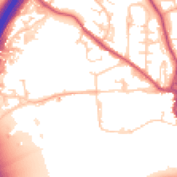 Daytime road noise heatmap for SG12 0AW