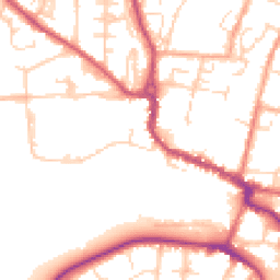 Daytime road noise heatmap for SG12 0DA