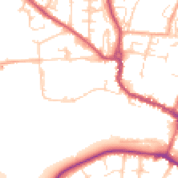 Daytime road noise heatmap for SG12 0DE