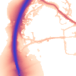 Daytime road noise heatmap for SG12 0GG
