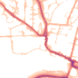 Daytime road noise heatmap for SG12 0HU