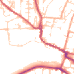 Daytime road noise heatmap for SG12 0HY