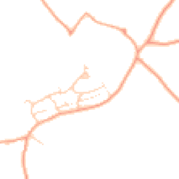 Daytime road noise heatmap for SG12 0NE
