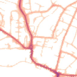 Daytime road noise heatmap for SG12 0PU