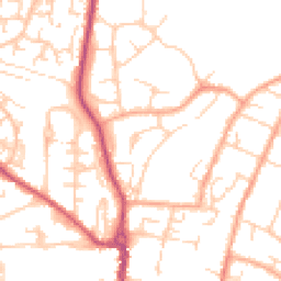 Daytime road noise heatmap for SG12 0QF