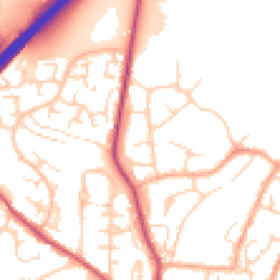 Daytime road noise heatmap for SG12 0RP