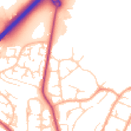 Daytime road noise heatmap for SG12 0RQ