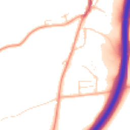 Daytime road noise heatmap for SG12 0SU