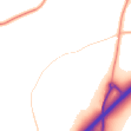 Daytime road noise heatmap for SG12 0UD
