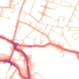 Daytime road noise heatmap for SG12 7AH