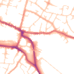 Daytime road noise heatmap for SG12 7AL