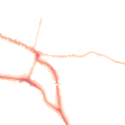 Night-time road noise heatmap for SG12 7AL