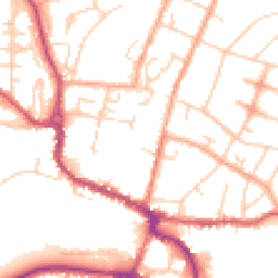 Daytime road noise heatmap for SG12 7BX