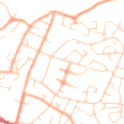 Daytime road noise heatmap for SG12 7DG