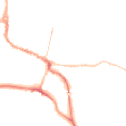 Night-time road noise heatmap for SG12 7EB