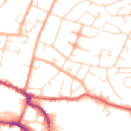 Daytime road noise heatmap for SG12 7EH