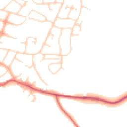 Daytime road noise heatmap for SG12 7EX